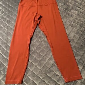 Lululemon Align Rosy Orange Leggings - Never worn or washed